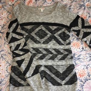 Aztec print sweater